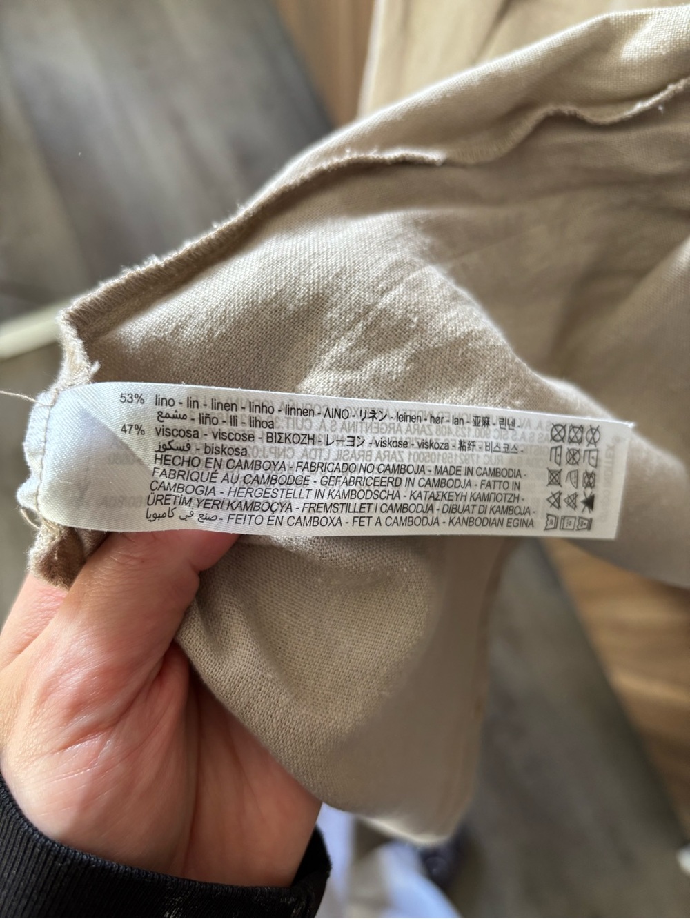 Zara Linen Blend Shirt Dress - Picture 3 of 8